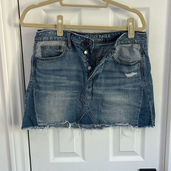 Midrise jean skirt - Picture 1 of 3